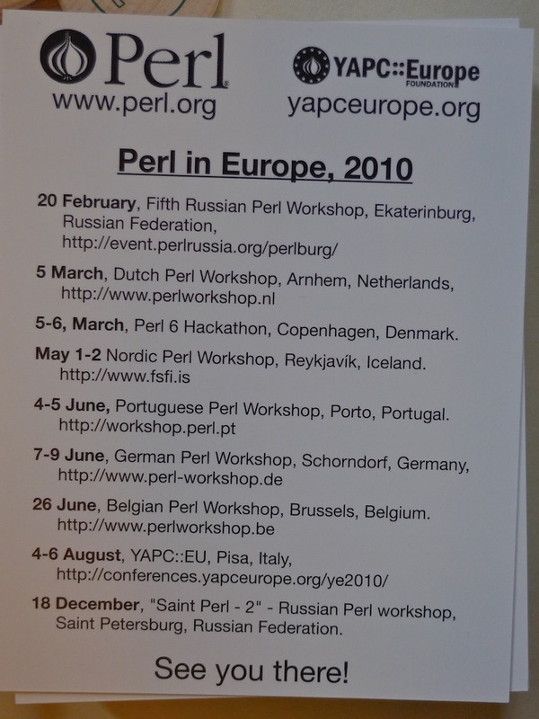 future #perl events postcard at #fosdem on Twitpic